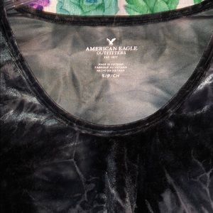 Velvet scoop neck shirt from AE